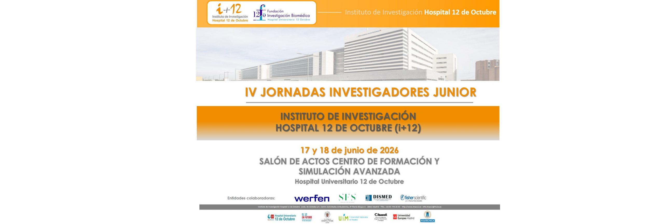 El Instituto i+12 celebra con éxito la IV edición de las Jornadas de Investigadores/as Junior