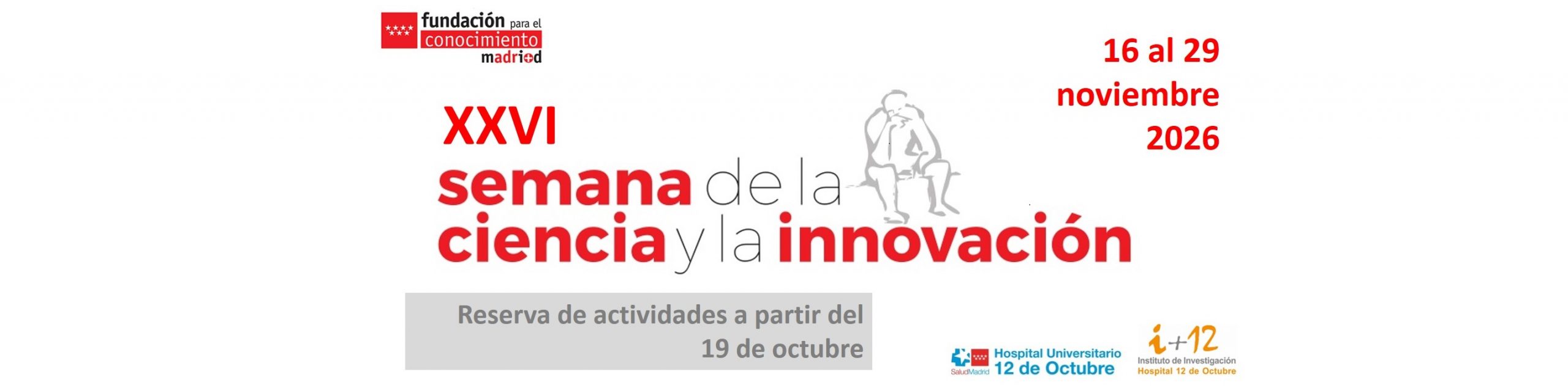 El Instituto i+12 participa en la XXVI Semana de la Ciencia y la Innovación de Madrid